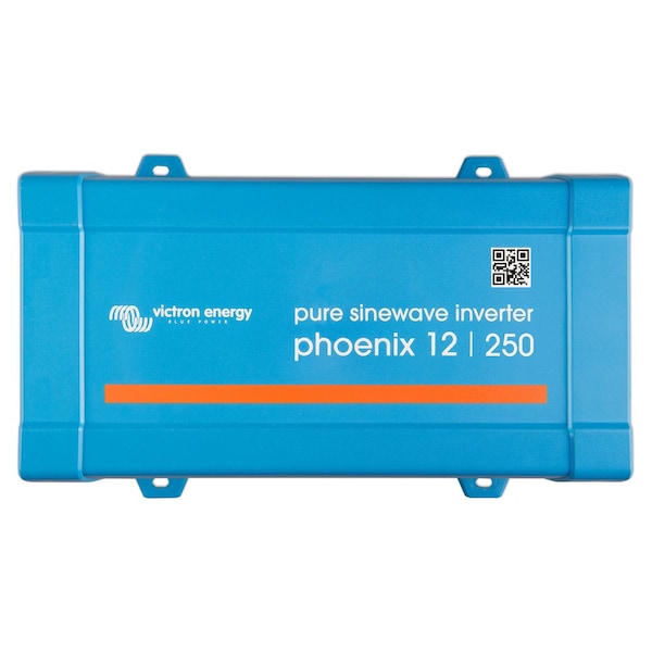 Victron Energy Power Inverter, Pure Sine Wave, 400 W Peak, 250 W Continuous, 1 Outlets PIN122510500 - main